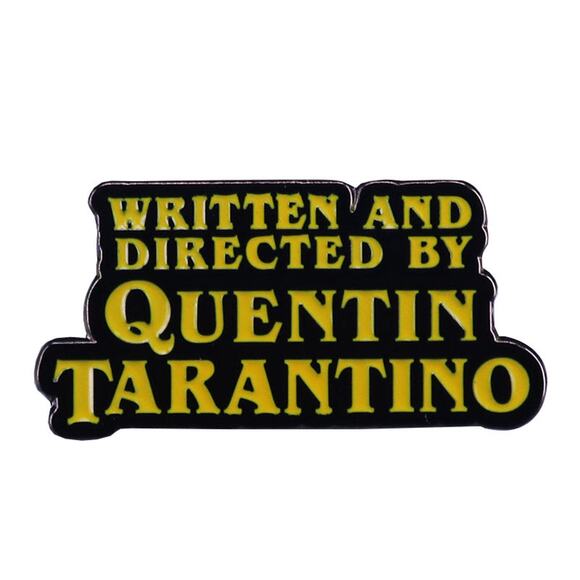 Written and Directed By Quentin Tarantino Pulp Fiction Enamel Pins 423-1 - Picture 1 of 4